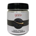 Grano Foods Premium Basil Seeds (Tukh Malanga) – Fresh, Clean & Naturally Cooling | 250g / 500g Jar